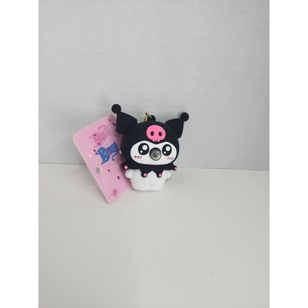 Kuromi Sanrio Character PVC Keychain Figure Charm Bubble Nose